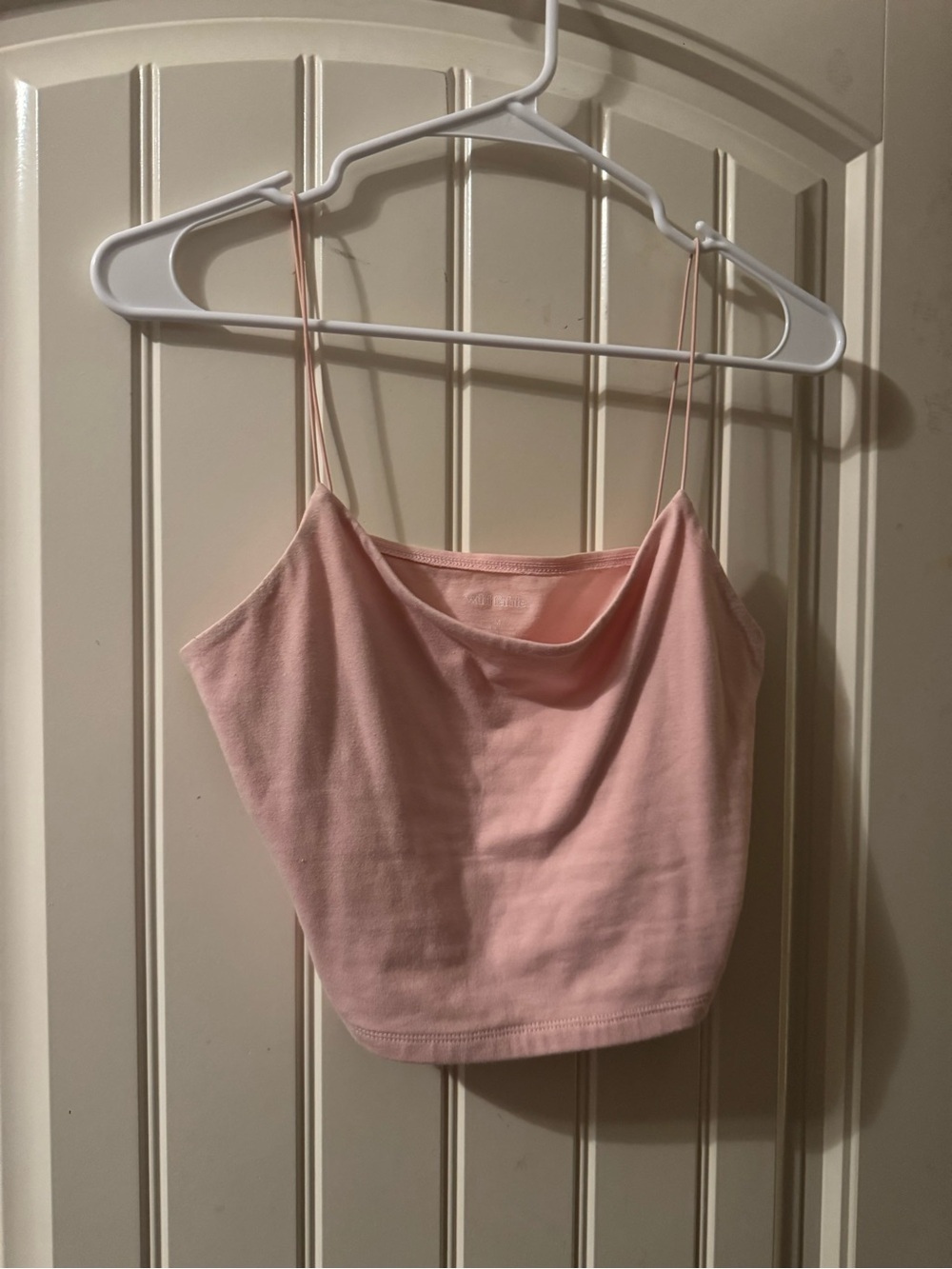 Women’s Pink Cowl Neck Camisole Tank Top